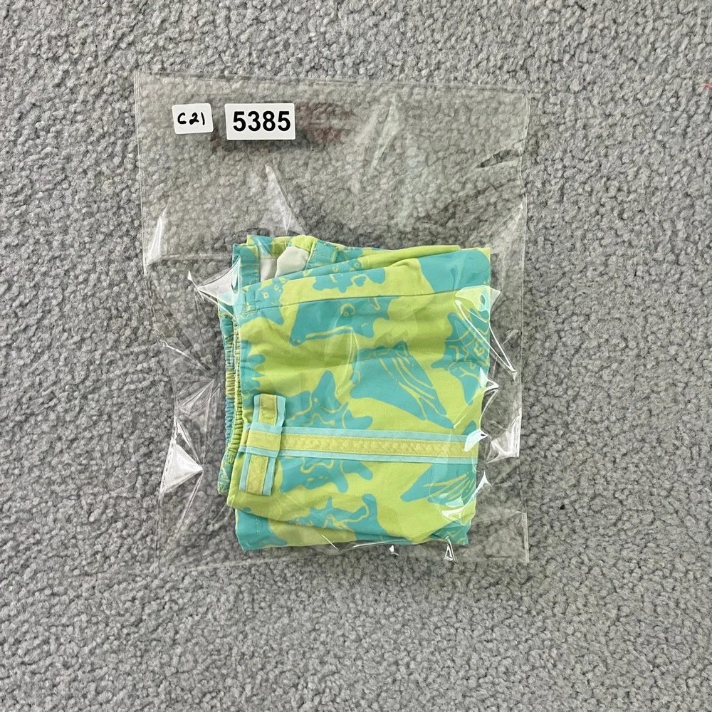 Lilly Pulitzer Skort Girls 6X Green Blue Seashell Print Preppy Summer Beach Bow